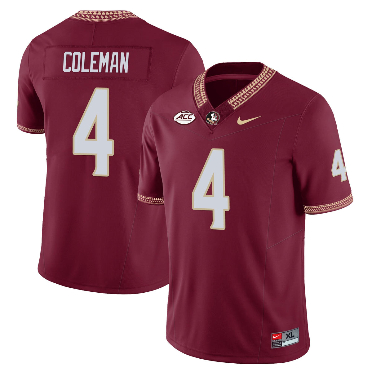 Men’s Florida State Seminoles Football Vapor Jersey – All Stitched