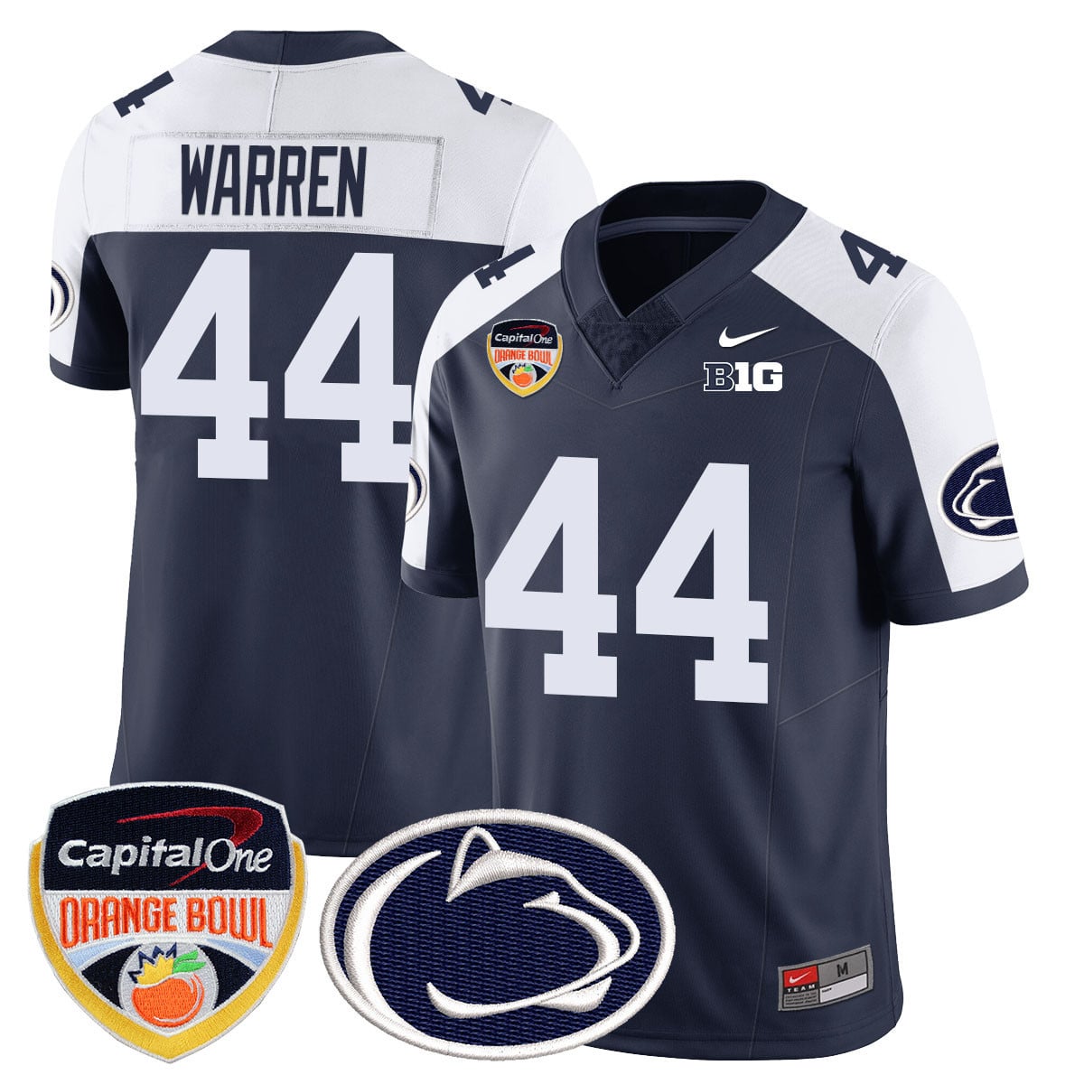 Men's Penn State Nittany Lions 2024 Orange Bowl Jersey - All Stitched