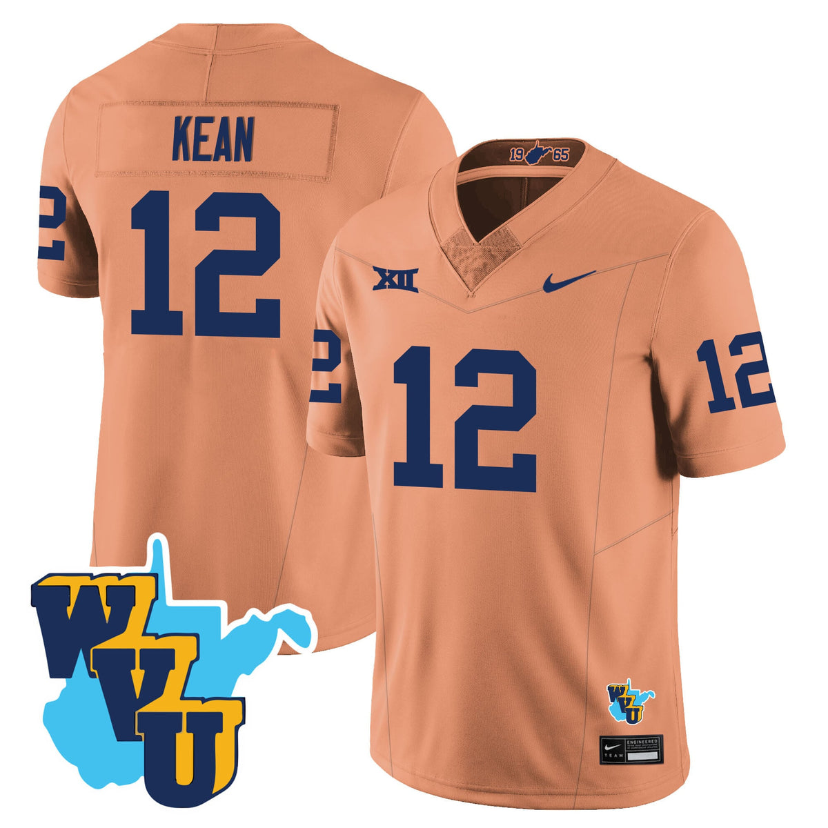 Men's West Virginia Mountaineers 1965-2025 Throwback Jersey - All Stitched