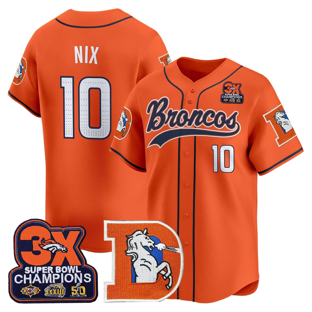 DEN Throwback Vapor Baseball Jersey - All Stitched