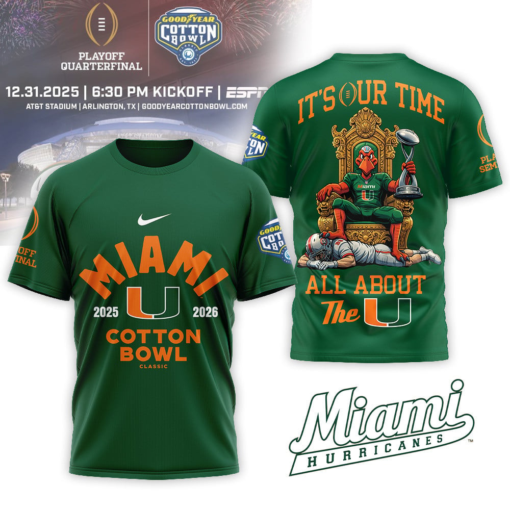 Miami Hurricanes | Premium NCAA 2025-2026 Cotton Bowl Champions Shirt MM