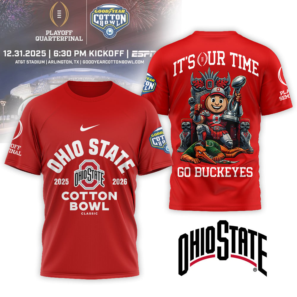 Ohio State Buckeyes | Premium NCAA 2025-2026 Cotton Bowl Champions Shirt MM