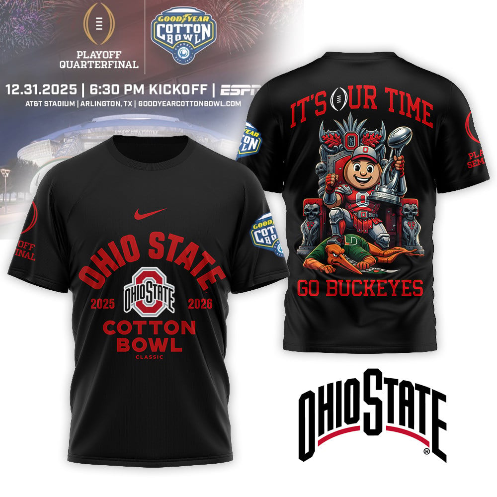 Ohio State Buckeyes | Premium NCAA 2025-2026 Cotton Bowl Champions Shirt MM