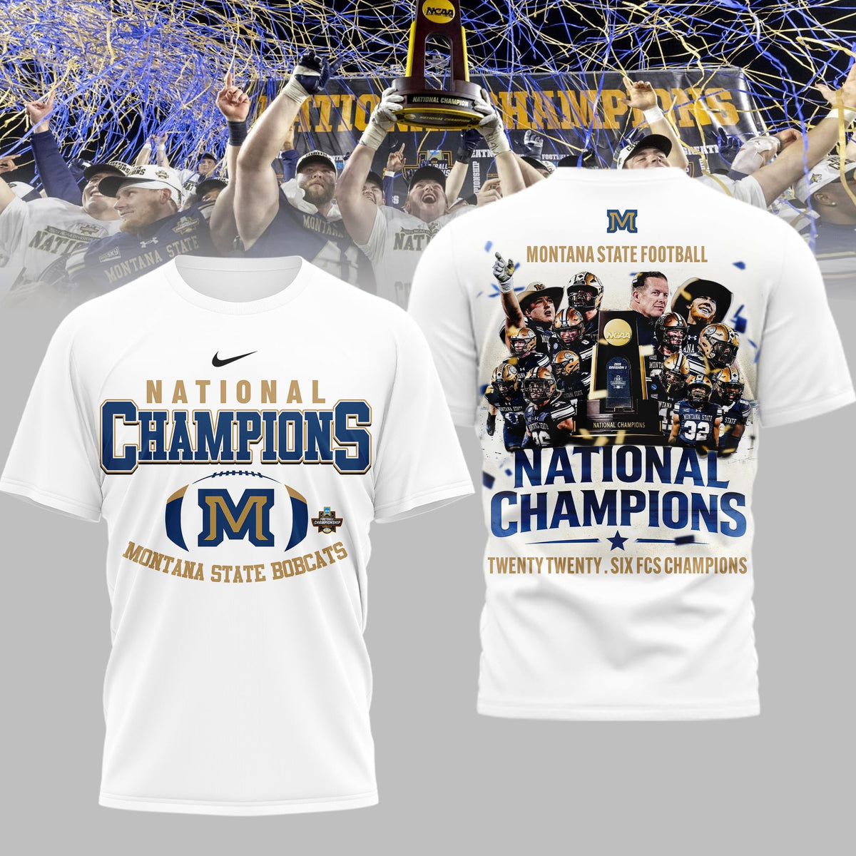 Montana State Bobcats | Premium NCAA 2026 National Champions 3D Shirt TD