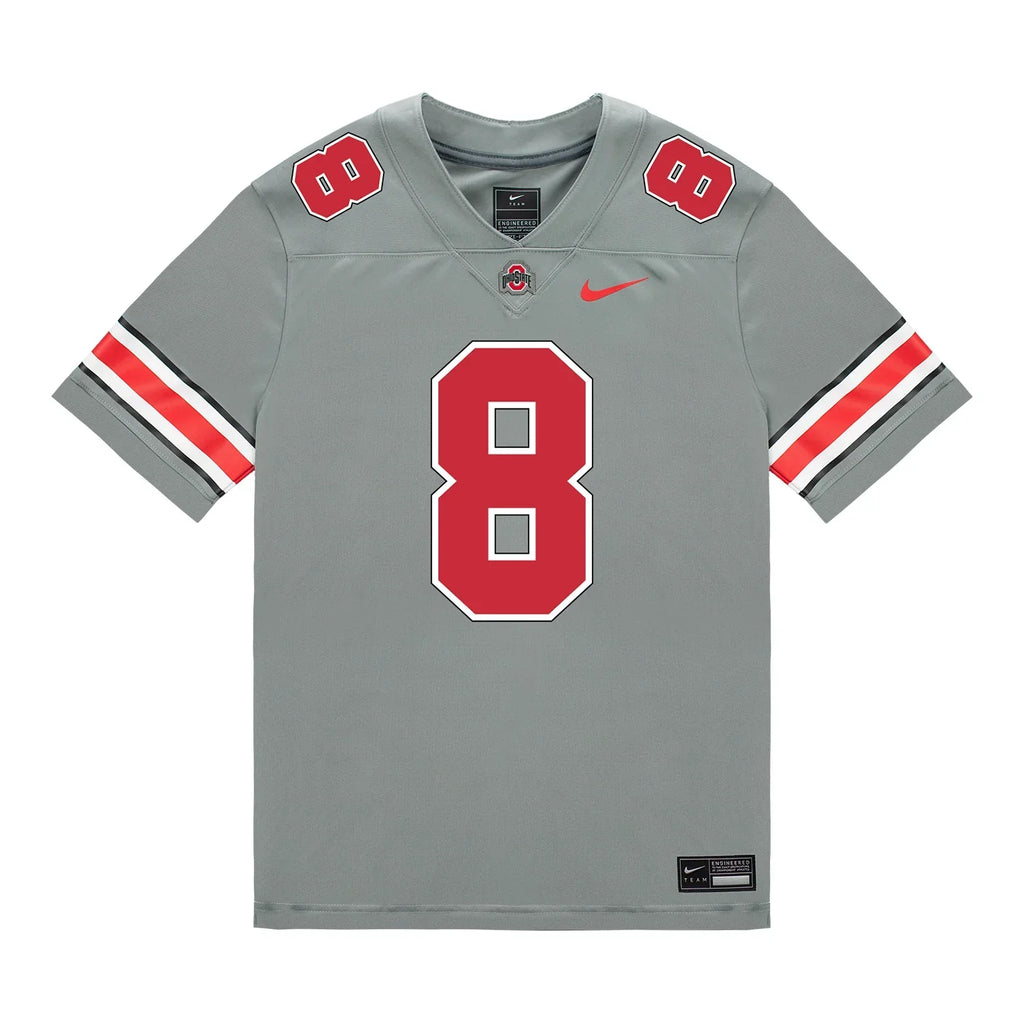 Arvell Reese Ohio State Buckeyes Jersey – Grey