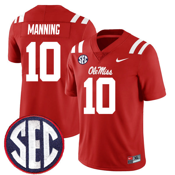 Eli Manning Ole Miss Rebels Jersey - Red