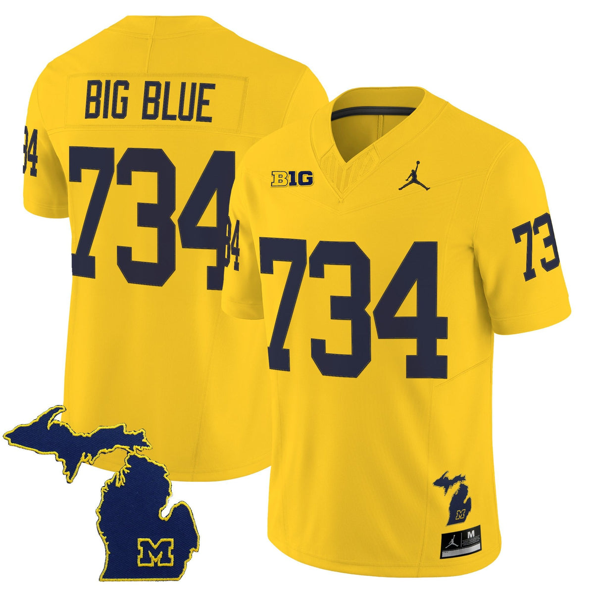 Men's Michigan Wolverines 2025 Vapor Limited Jersey V2 - All Stitched