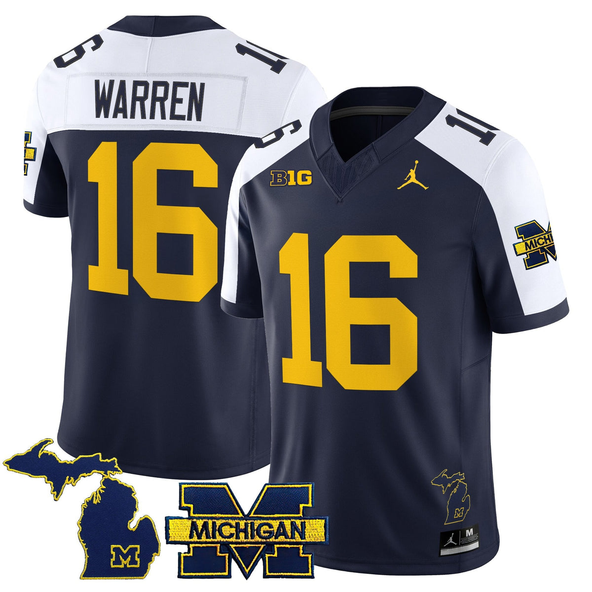 Men's Michigan Wolverines 2025 Vapor Limited Jersey V2 - All Stitched