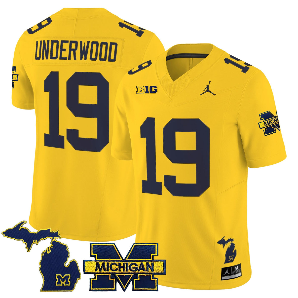 Men's Michigan Wolverines 2025 Vapor Limited Jersey - All Stitched
