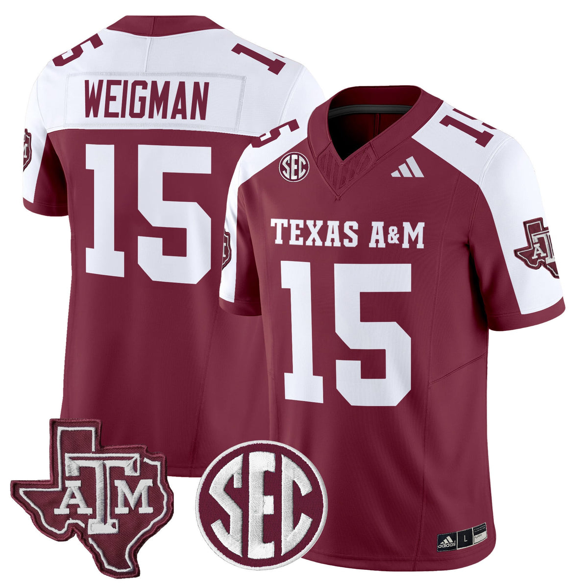 Men's Texas A&M Aggies 2025 Vapor Limited Jersey - All Stitched