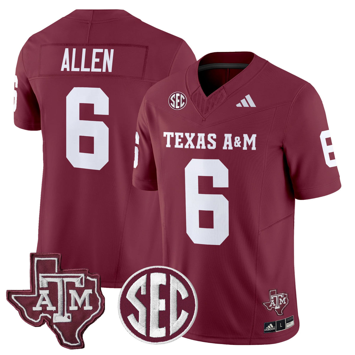 Men's Texas A&M Aggies 2025 Vapor Limited Jersey - All Stitched