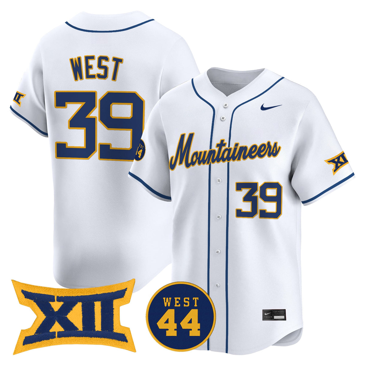 Men's West Virginia Mountaineers 2025 Vapor Premier Limited Jersey - All Stitched