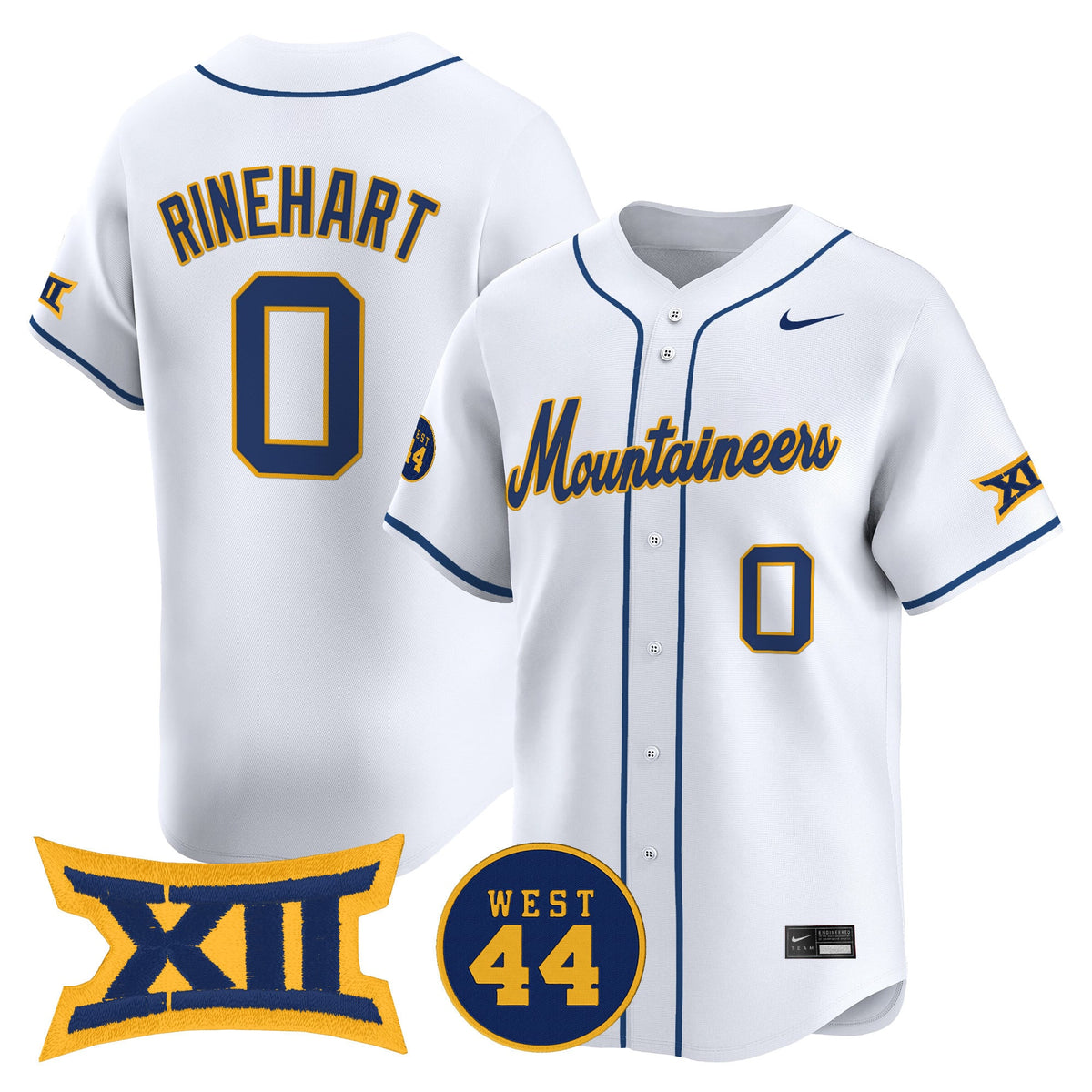 Men's West Virginia Mountaineers 2025 Vapor Premier Limited Jersey - All Stitched