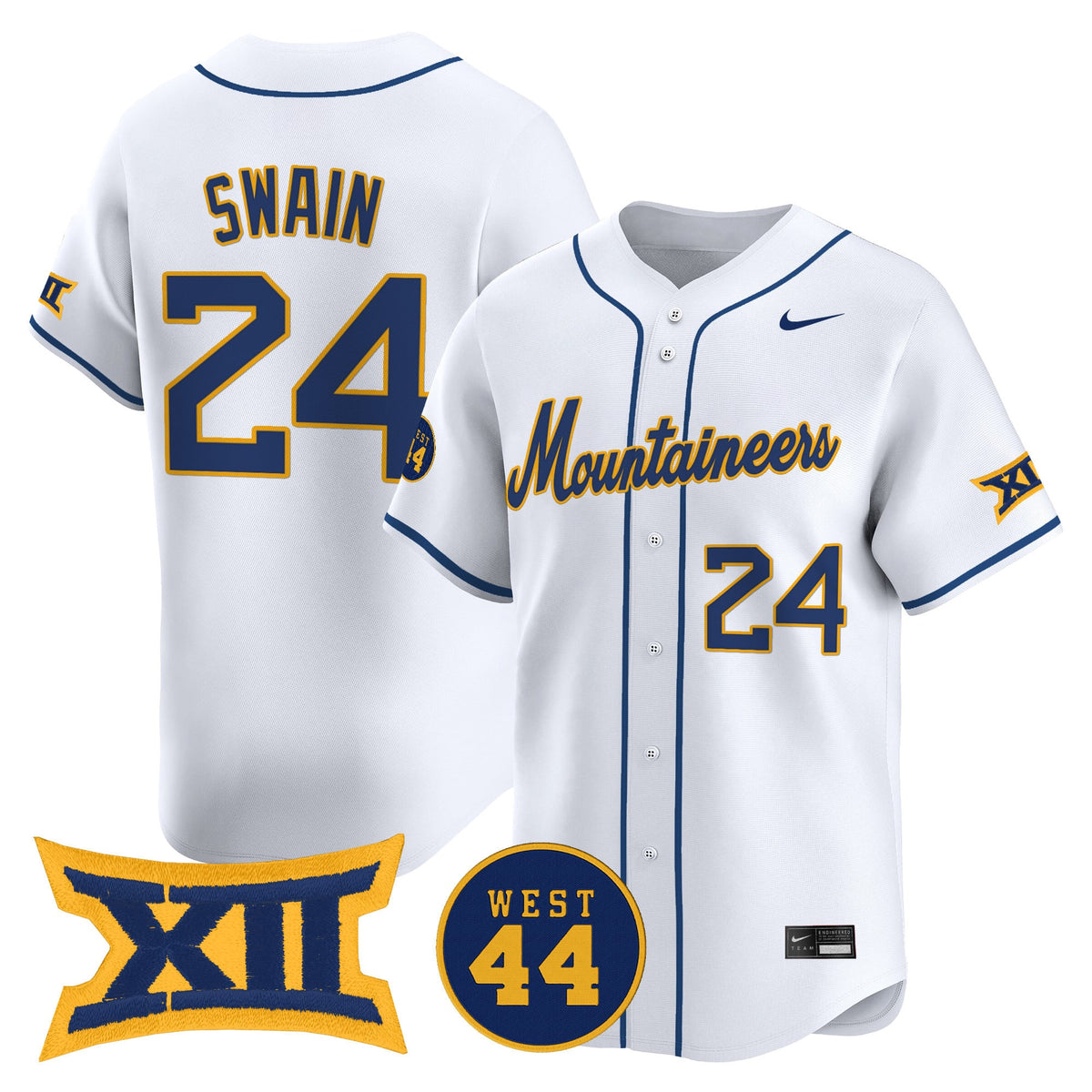 Men's West Virginia Mountaineers 2025 Vapor Premier Limited Jersey - All Stitched
