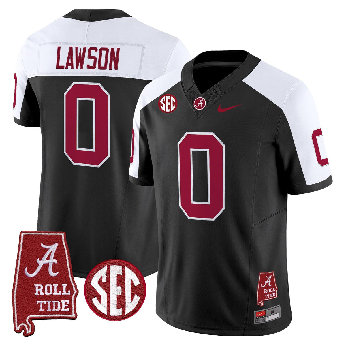 Men's Alabama Crimson Tide Throwback Vapor Limited Jersey - Alabama Map - All Stitched