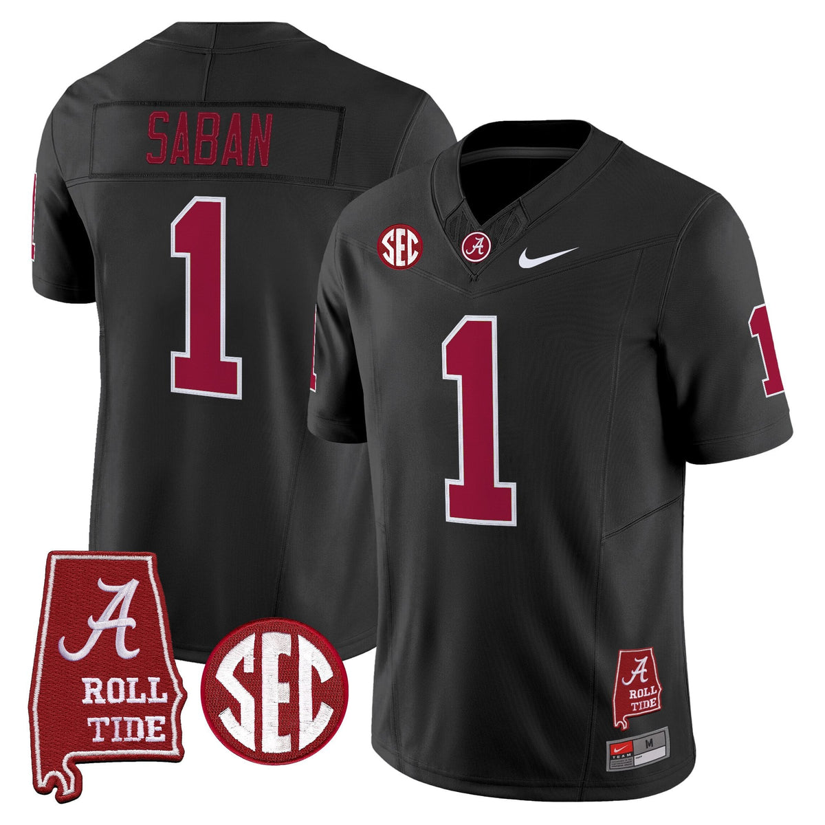 Men's Alabama Crimson Tide Throwback Vapor Limited Jersey - Alabama Map - All Stitched