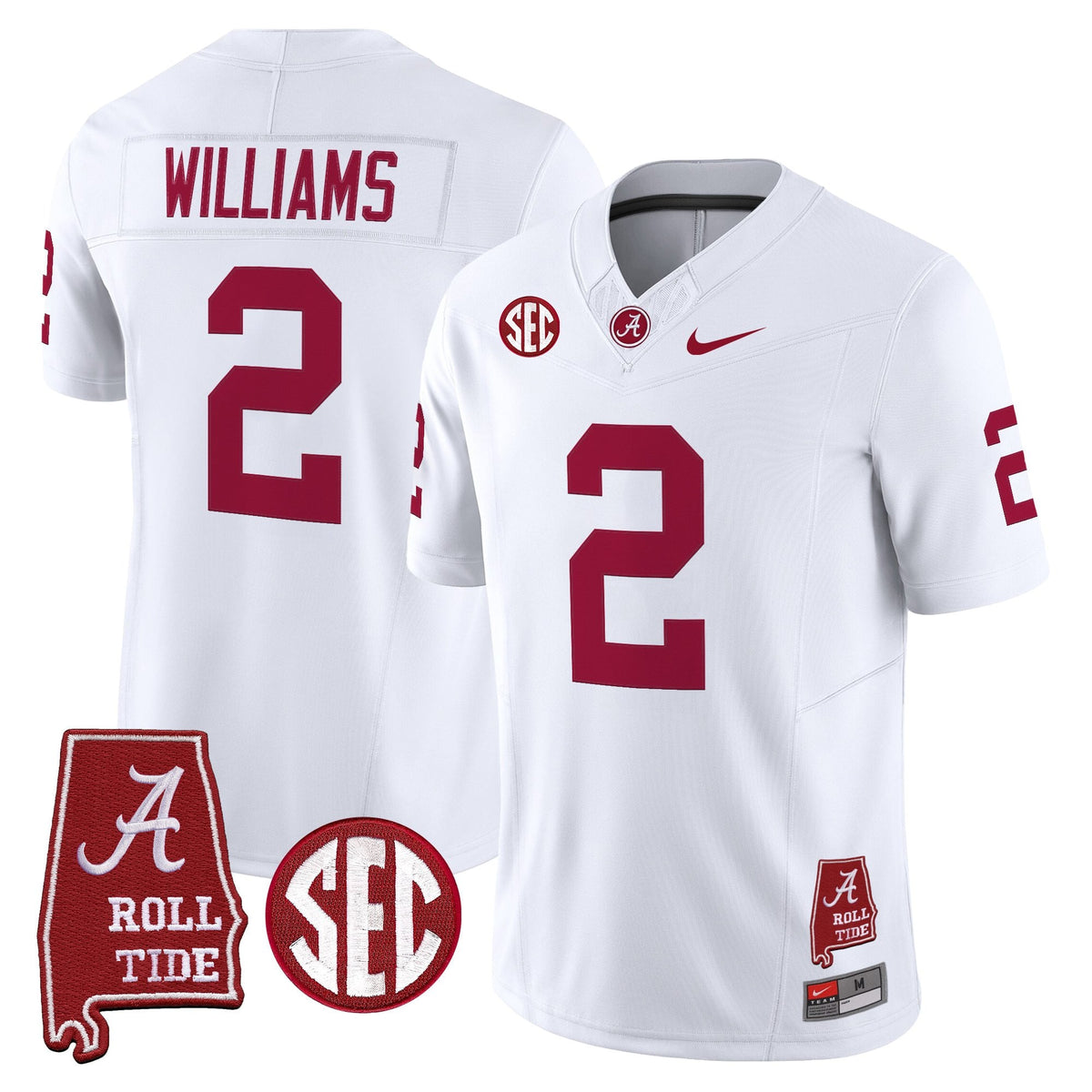 Men's Alabama Crimson Tide Throwback Vapor Limited Jersey - Alabama Map - All Stitched