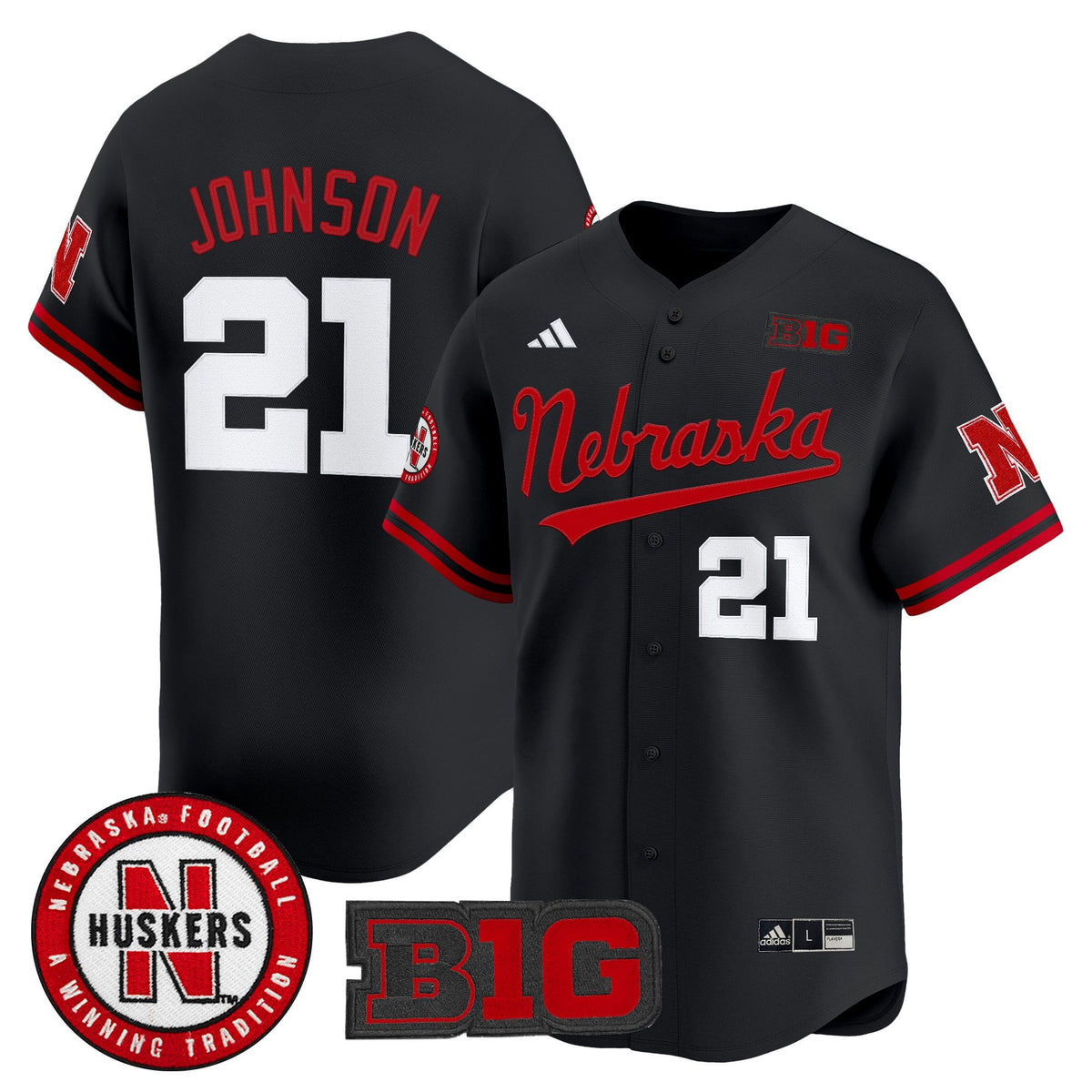 Men's Nebraska Cornhuskers 2025 Vapor Baseball Jersey - All Stitched