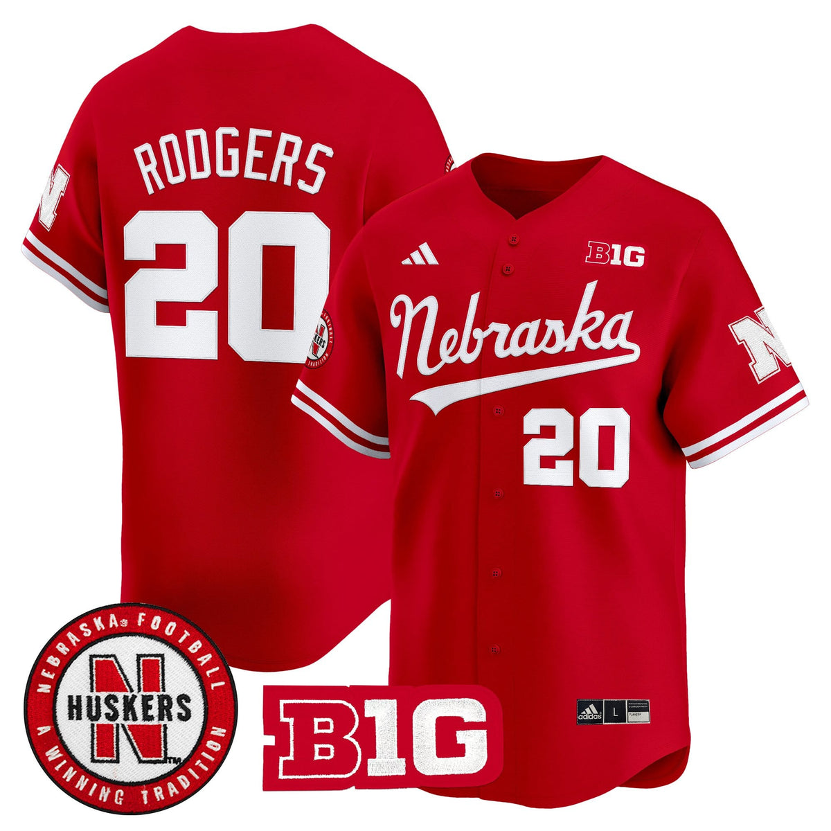 Men's Nebraska Cornhuskers 2025 Vapor Baseball Jersey - All Stitched