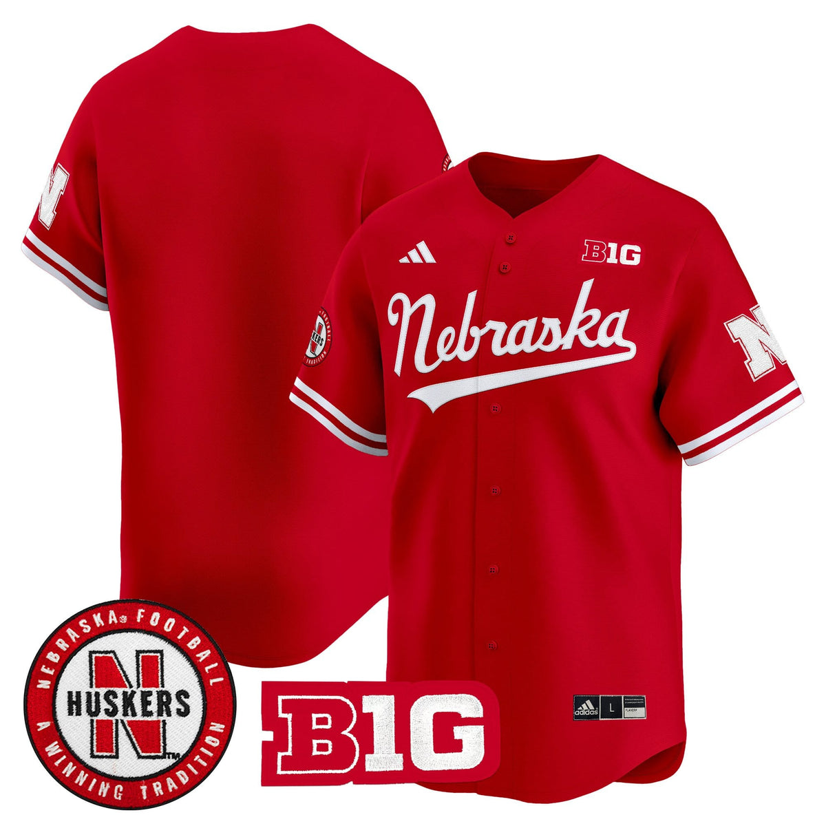 Men's Nebraska Cornhuskers 2025 Vapor Baseball Jersey - All Stitched