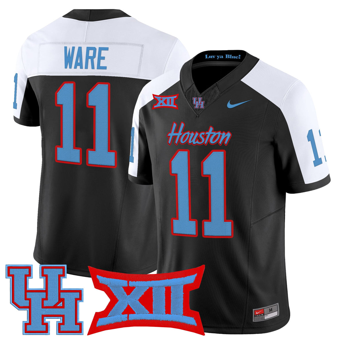 Men's Houston Cougars 2025 Vapor Limited Jersey - All Stitched