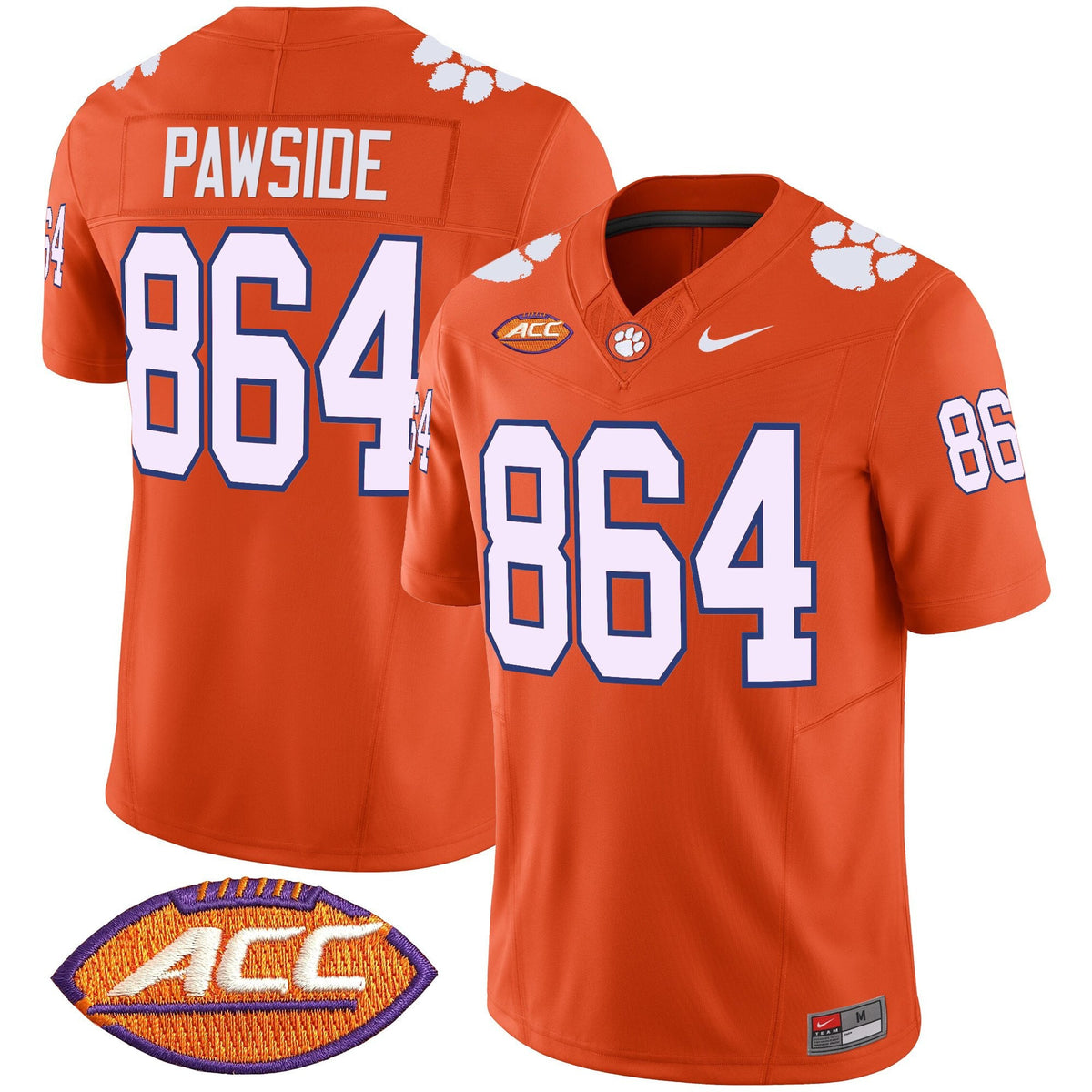 Men's Clemson Tigers 2025 Vapor Limited Jersey - All Stitched
