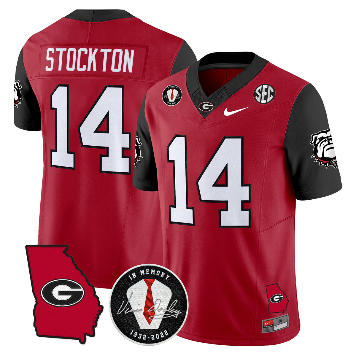 Men's Georgia Bulldogs 2025 Color Sleeves Vapor Limited Jersey - All Stitched