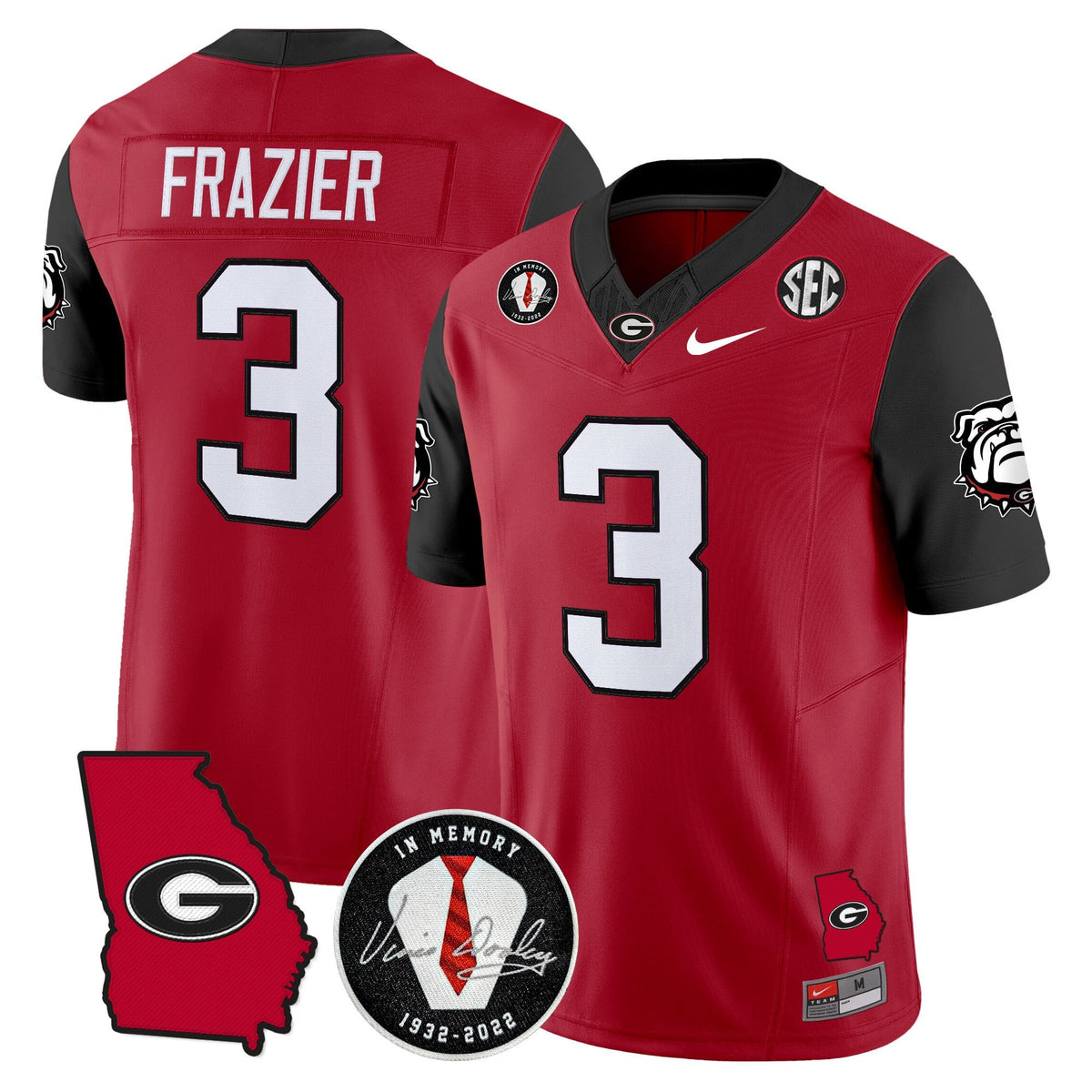 Men's Georgia Bulldogs 2025 Color Sleeves Vapor Limited Jersey - All Stitched