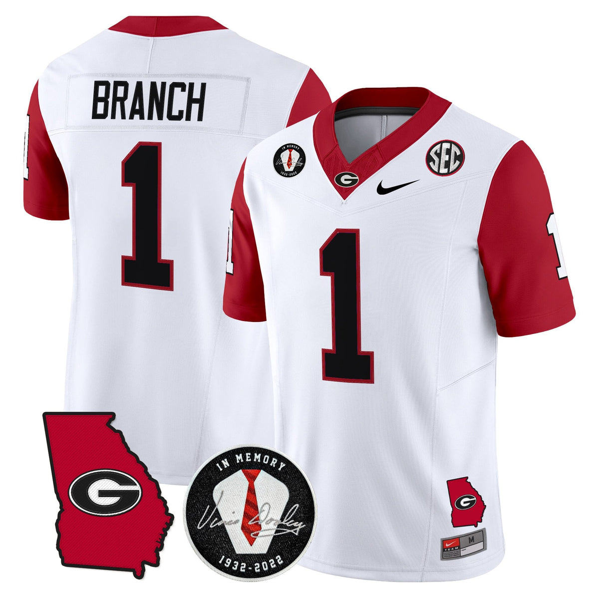 Men's Georgia Bulldogs 2025 Color Sleeves Vapor Limited Jersey - All Stitched