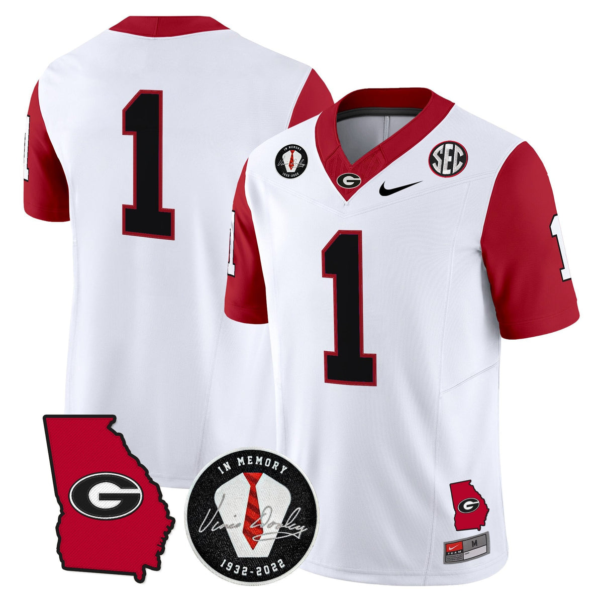 Men's Georgia Bulldogs 2025 Color Sleeves Vapor Limited Jersey - All Stitched