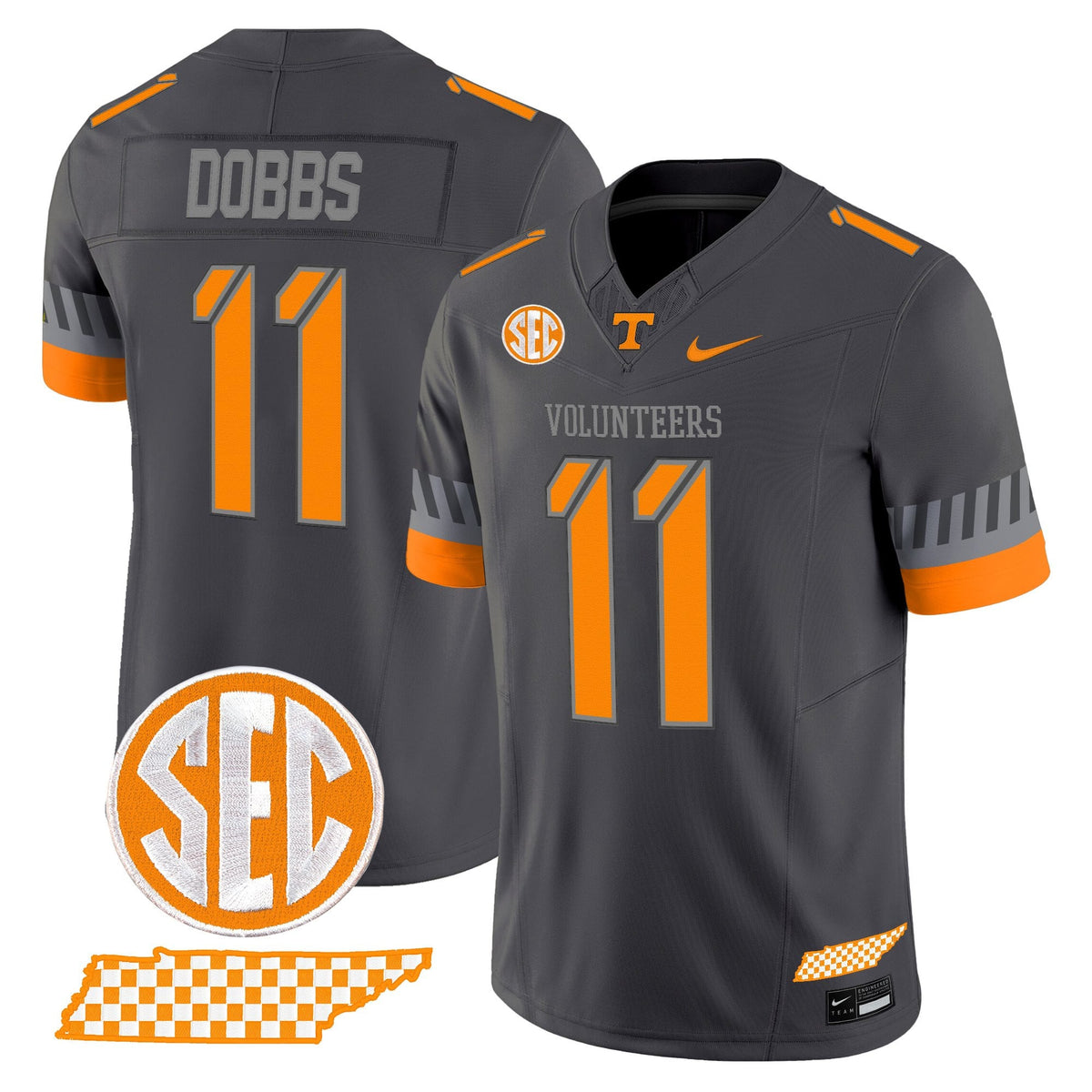 Men's Tennessee Volunteers 2025 'Smokey Grey Series' Vapor Limited Jersey V2 - All Stitched