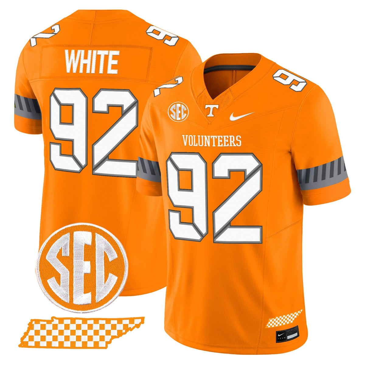 Men's Tennessee Volunteers 2025 'Smokey Grey Series' Vapor Limited Jersey V2 - All Stitched