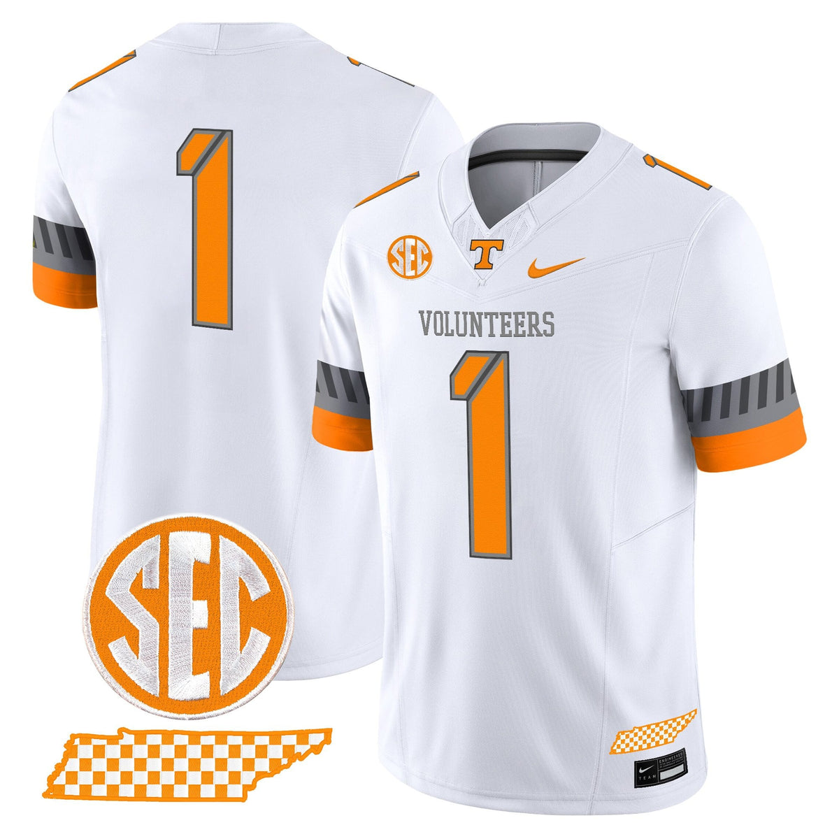 Men's Tennessee Volunteers 2025 'Smokey Grey Series' Vapor Limited Jersey V2 - All Stitched