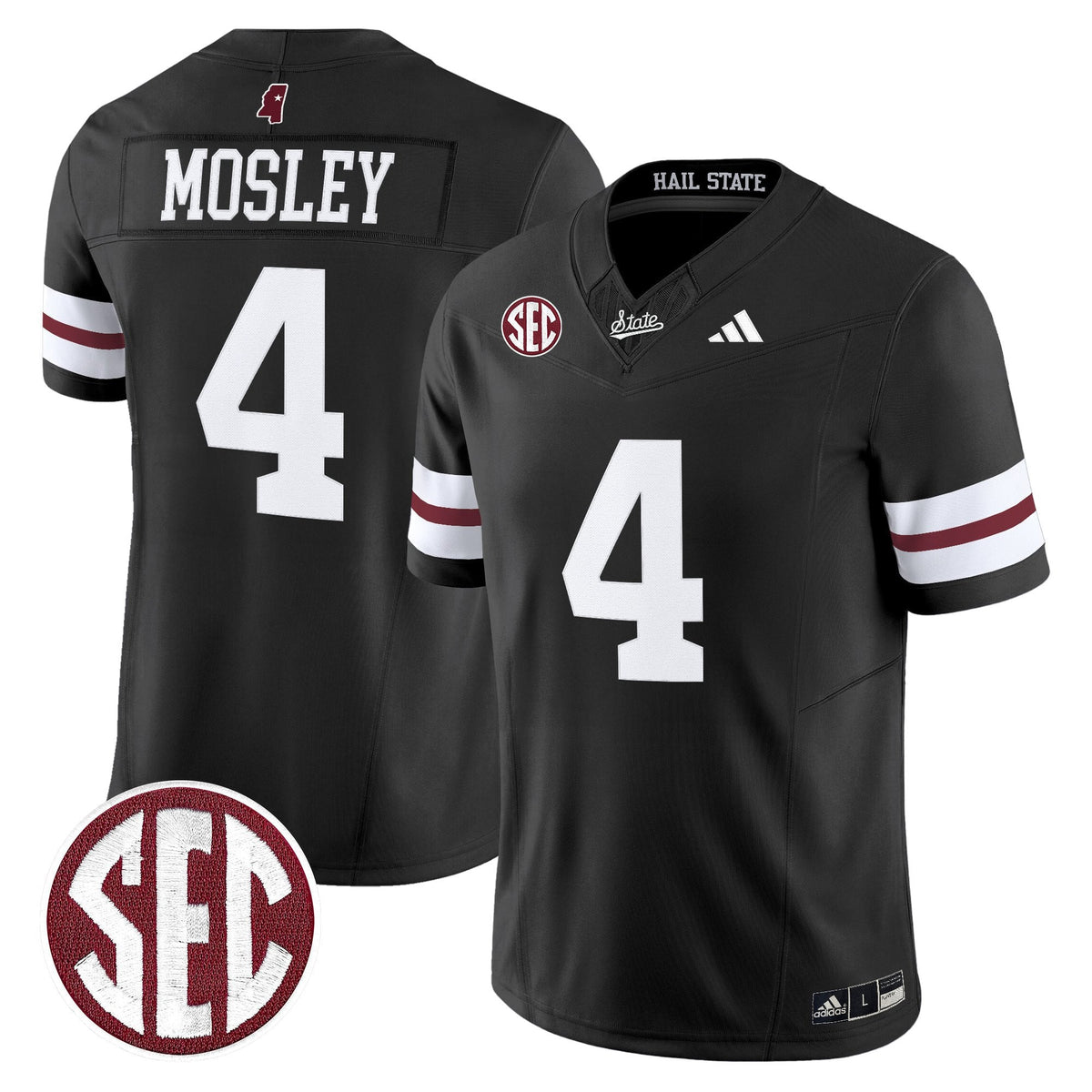 Men's Mississippi State Bulldogs 'Dark Mode' Vapor Limited Jersey - All Stitched