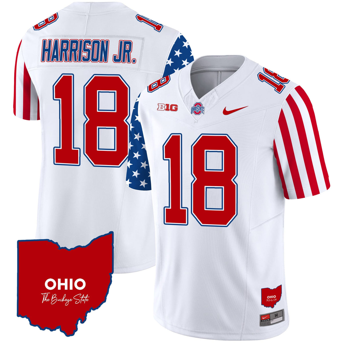 Men's Ohio State Buckeyes American Style Vapor Limited Jersey - All Stitched