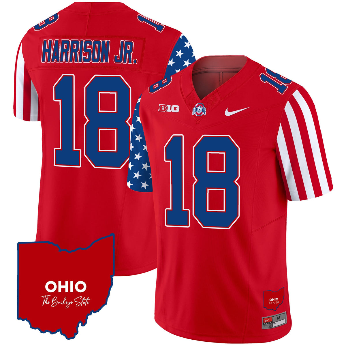 Men's Ohio State Buckeyes American Style Vapor Limited Jersey - All Stitched