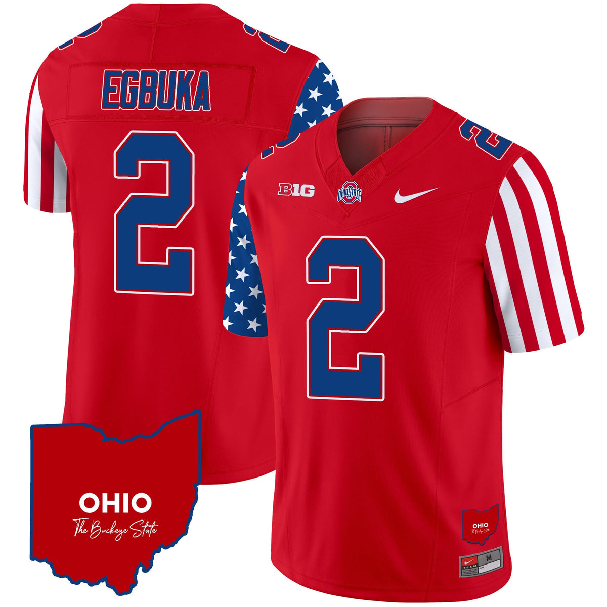 Men's Ohio State Buckeyes American Style Vapor Limited Jersey - All Stitched
