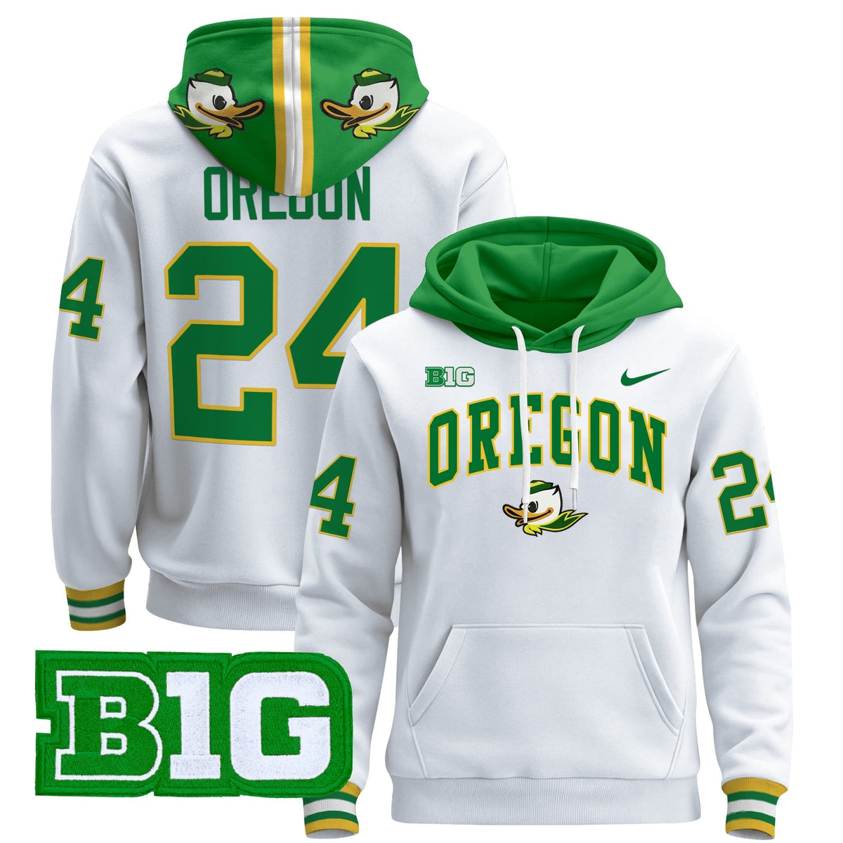 Oregon Ducks 2024 Pullover Hoodie V4