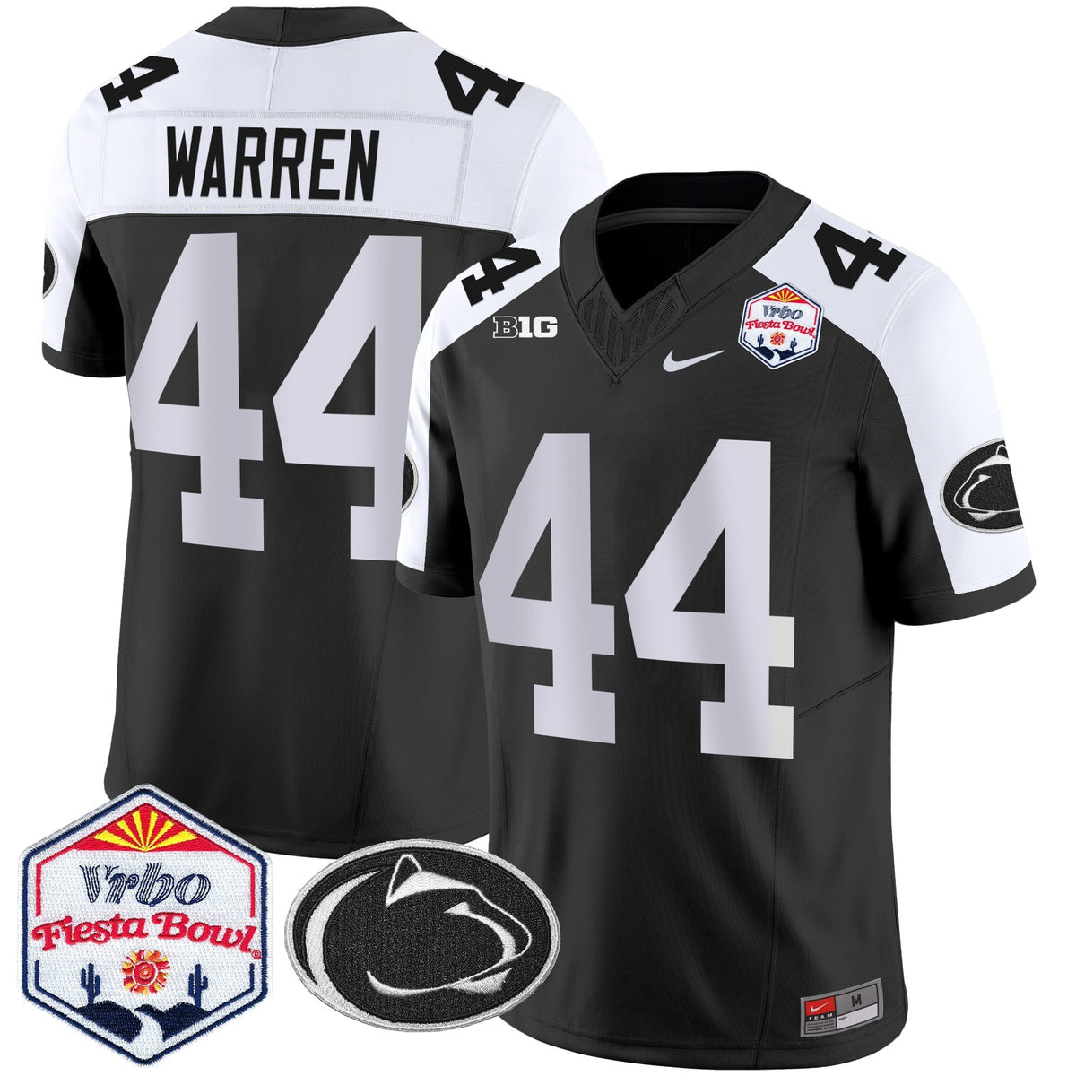 Men's Penn State Nittany Lions 2024 The Fiesta Bowl Patch Vapor Limited Jersey - All Stitched