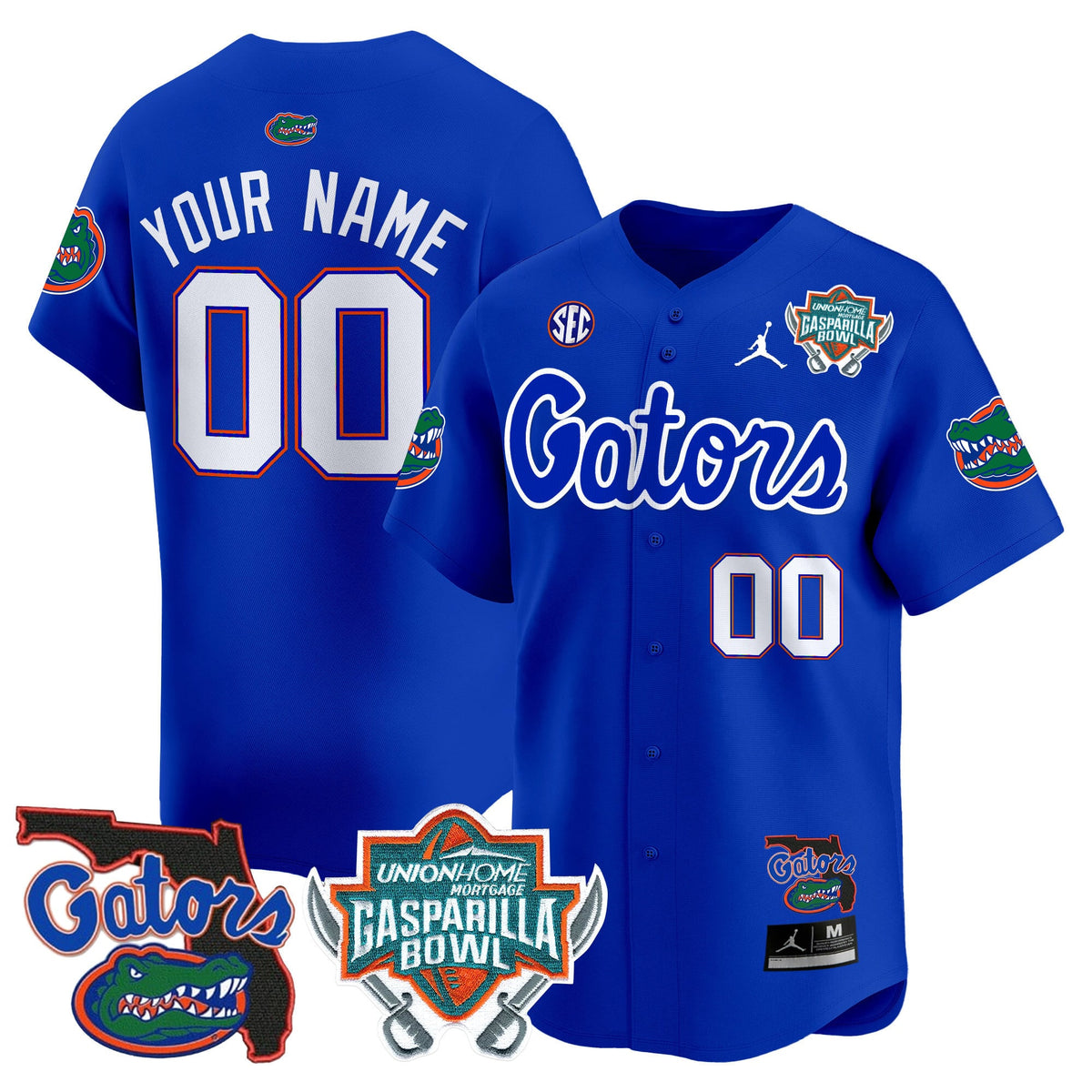 Florida Gators 2024 Gasparilla Bowl Patch Vapor Premier Limited Custom Jersey - All Stitched