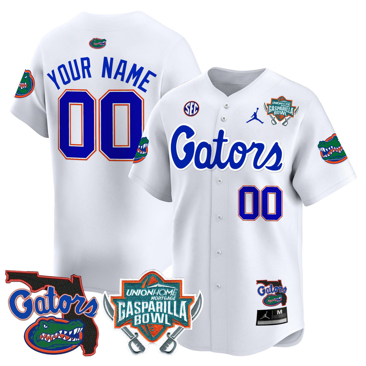 Florida Gators 2024 Gasparilla Bowl Patch Vapor Premier Limited Custom Jersey - All Stitched