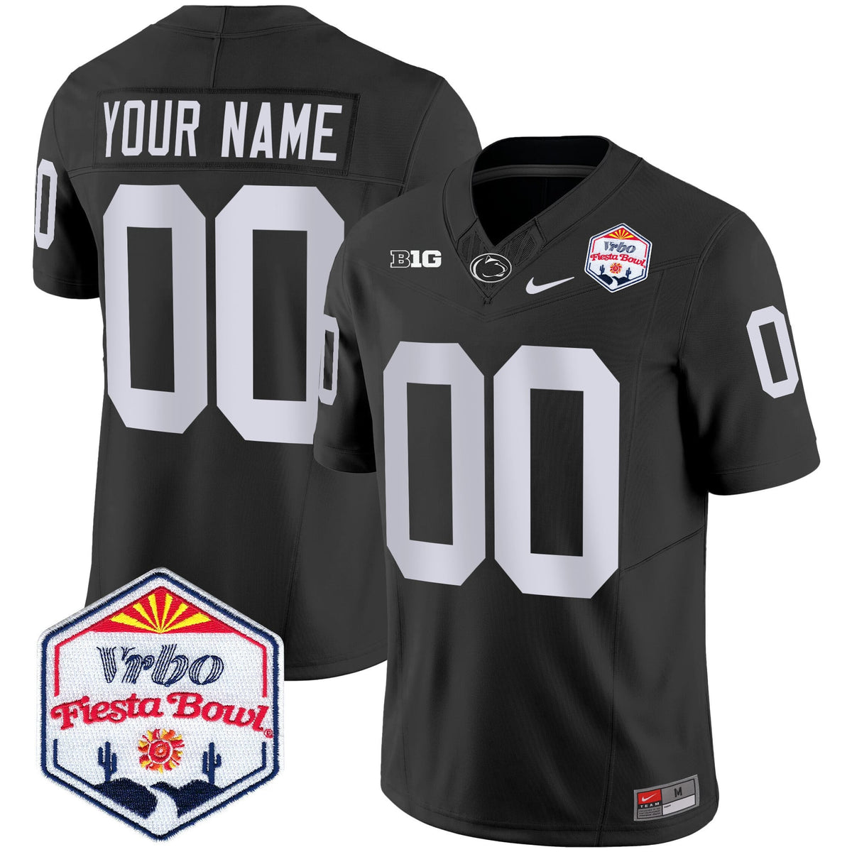 Penn State Nittany Lions 2024 The Fiesta Bowl Patch Vapor Limited Custom Jersey - All Stitched