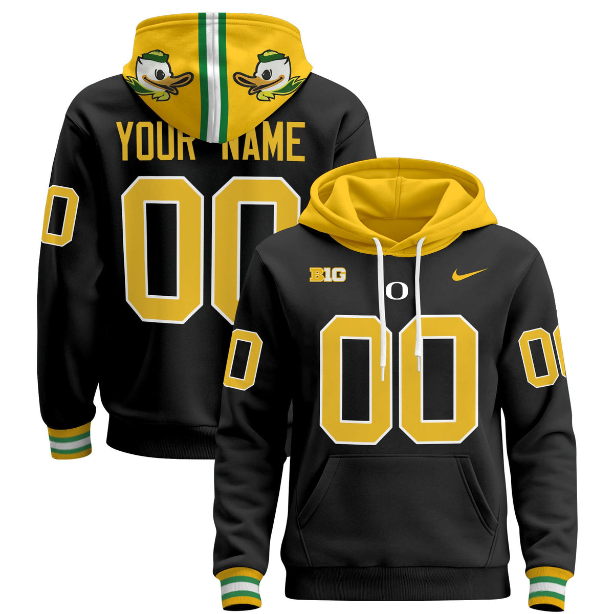 Oregon Ducks 2024 Custom Pullover Hoodie