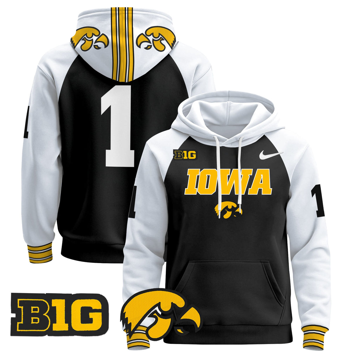 Iowa Hawkeyes 2024 Pullover Hoodie V3