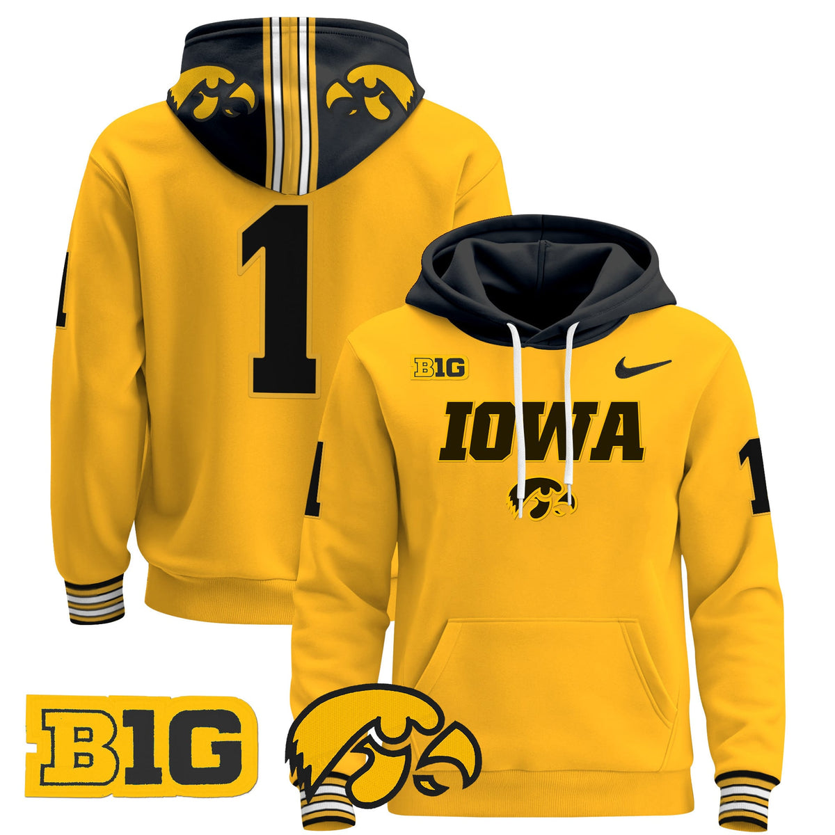 Iowa Hawkeyes 2024 Pullover Hoodie V3