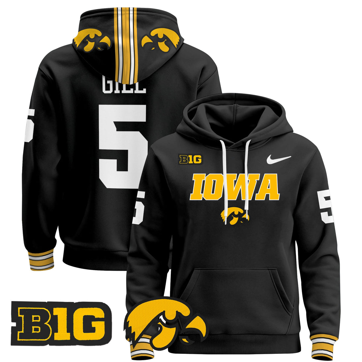 Iowa Hawkeyes 2024 Pullover Hoodie V3