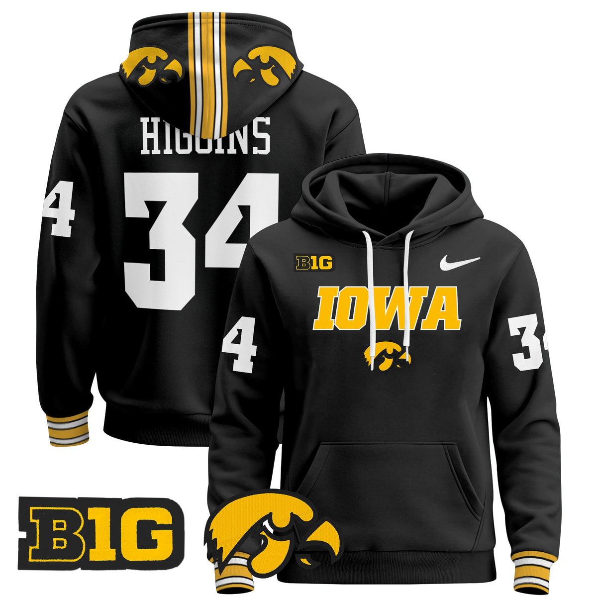 Iowa Hawkeyes 2024 Pullover Hoodie V3