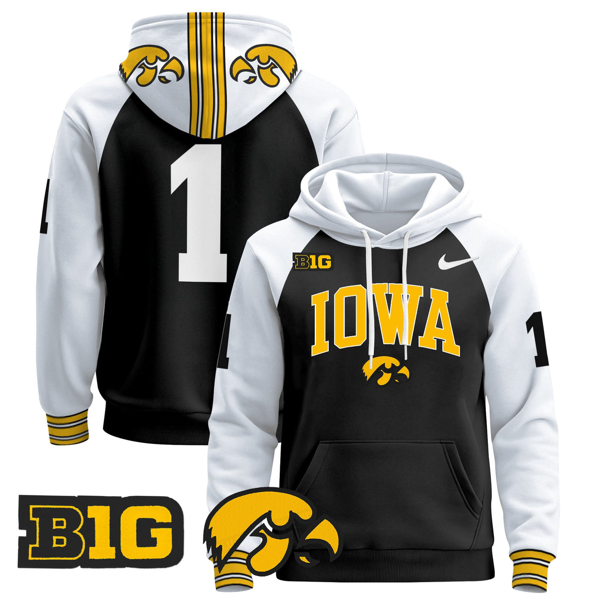 Iowa Hawkeyes 2024 Pullover Hoodie V2