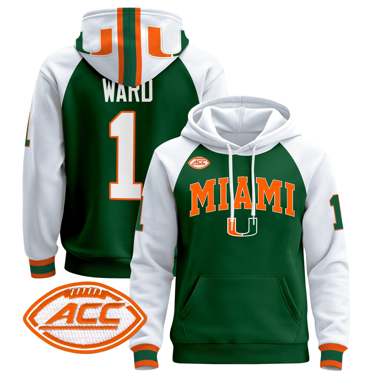 Miami Hurricanes 2024 Pullover Hoodie V2