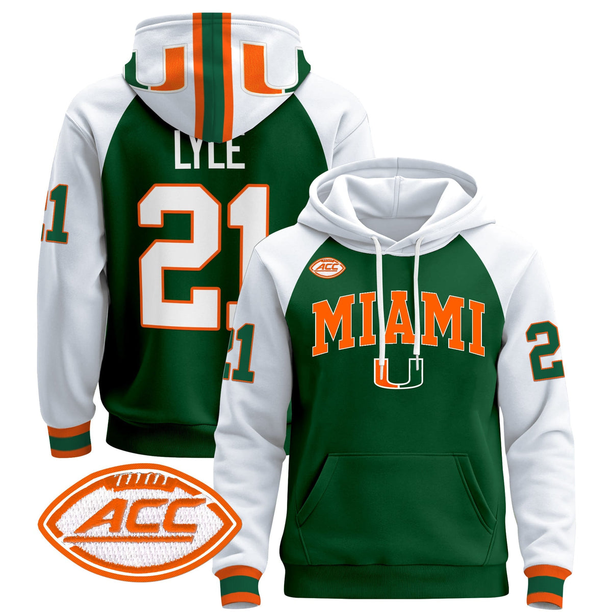Miami Hurricanes 2024 Pullover Hoodie V2